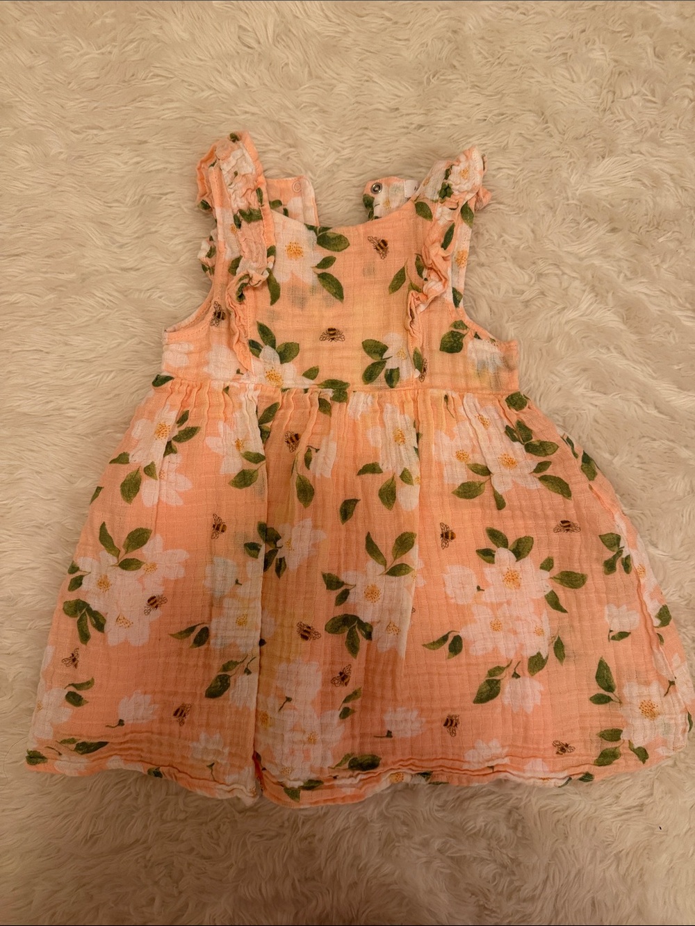 Angel Dear floral bee dress